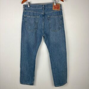 Levi Strauss Co 505 Mens Jeans 32x30 Blue Straight Fit Button Fly Denim